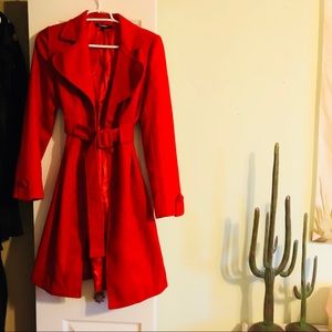 Red Tweed Coat